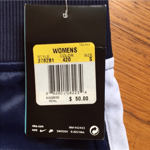 Nike Dri-Fit Navy Mystifi Warm Up  Athletic Training Pants - Size Small - NWT - Picture 9 of 12
